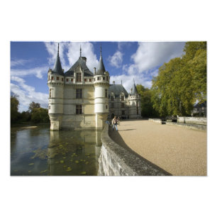 Chateau de Azay-le-Rideau, Indre-et-Loire, Foto Afdruk