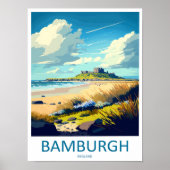 Château de Bamburgh Impression de voyage Art mural (Devant)