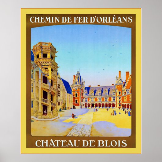 Château de Blois ~  Frans reizen Poster (Voorkant)