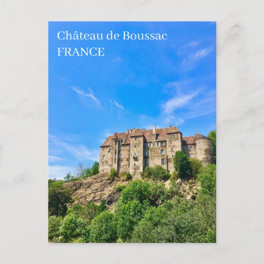 Château de Boussac Château France Carte postale (Devant)