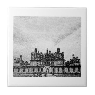 Château de Chambord Architecture France Sketch Tegeltje