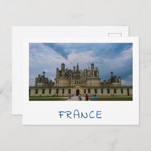 Château de Chambord Castle Architecture Frankrijk Briefkaart (Voorkant / Achterkant)