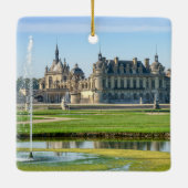 Chateau de Chantilly en Le Notre Garden - Frankrij Keramisch Ornament (Achterkant)
