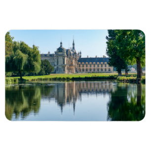Chateau de Chantilly en reflectie in een vijver Magneet