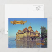 Chateau de Chillon, Zwitserland Briefkaart (Voorkant / Achterkant)