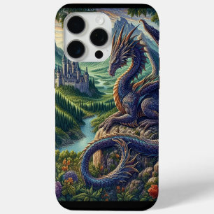 Château de dragon médiéval coloré