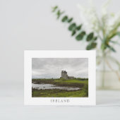 Château de Dunguaire, Irlande Carte postale texte  (Debout devant)