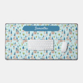 Château de fées pour enfants bleu nom magique (Clavier et souris)