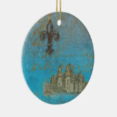 Château de Fleur de lis Ornement de Noël (Droite)