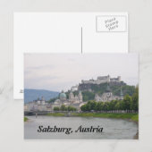 Château de Hohensalzburg, carte postale de (Devant / Derrière)