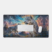 Château de Leopard de Neige Levée de soleil réflex (Clavier et souris)