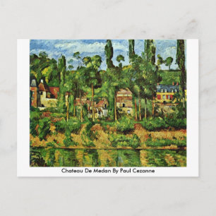 Chateau de Medan door Paul Cezanne Briefkaart