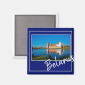 Château de Mir en Biélorussie Architecture Aimant (Recto/Verso)