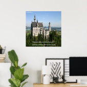 Château de Neuschwanstein & Affiche de dicton alle (Bureau à domicile)
