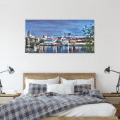 Château de Prague Vltava Rivière Toile de nuit (Insitu(Chambre))