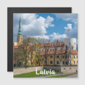 Château de Riga à Riga, Lettonie Magnet (Devant / Derrière)