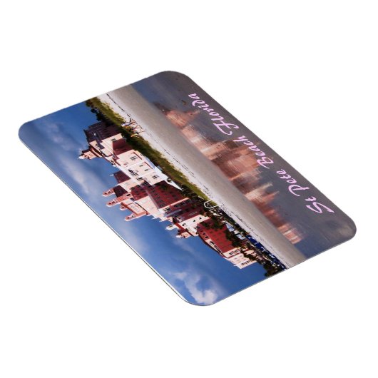 Château de sable St Pete Plage Flexi Magnet (Côté Droit)
