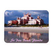 Château de sable St Pete Plage Flexi Magnet (Horizontal)