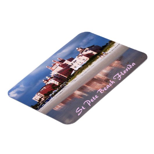 Château de sable St Pete Plage Flexi Magnet (Côté Gauche)