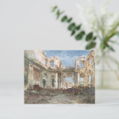 Chateau de Saint-Cloud na de brand Briefkaart (Staand voorkant)
