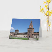Château de Sforza - Milano, Italia Carte de voeux (Fleur jaune)