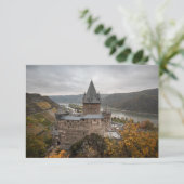 Château de Stahleck Bacharach Allemagne Carte (Debout devant)