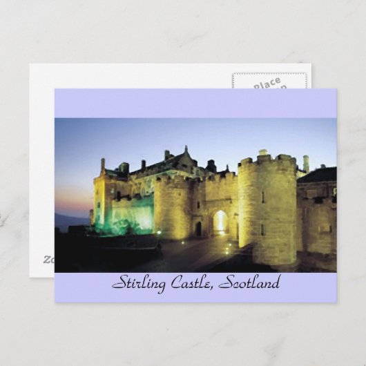 Château de Stirling à Dusk Carte postale (Devant / Derrière)