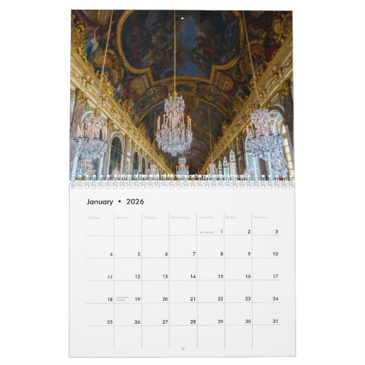 Chateau de Versailles Kalender (Jan 2026)