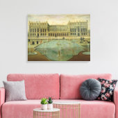 Chateau de Versailles van de tuinzijde Canvas Afdruk (Insitu (Woonkamer))