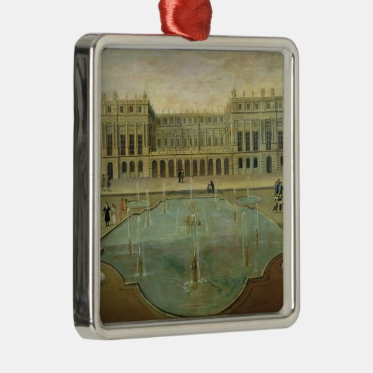 Chateau de Versailles van de tuinzijde Metalen Ornament (Rechts)