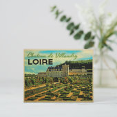  Chateau de Villandry Loire Briefkaart (Staand voorkant)