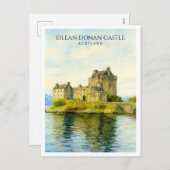 Château d'Eilean Donan Écosse Art de carte postale (Devant / Derrière)