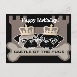 château des cartes postales d'anniversaire joyeux