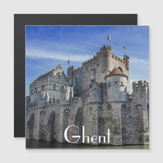 Château des Comtes à Gand Magnet (Devant / Derrière)