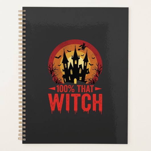 Château d'Halloween de cette sorcière à 100% (Devant)