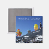 Chateau d'Oex, Zwitserland Magneet (Voorkant / Achterkant)