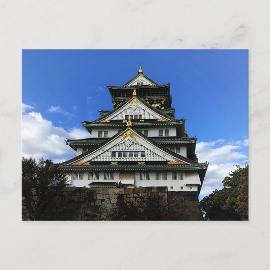 Château d'Osaka, Japon #1 Carte postale (Devant)