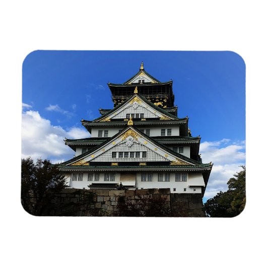 Château d'Osaka, Japon Magnet #1 (Horizontal)