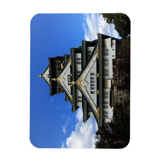 Château d'Osaka, Japon Magnet #1 (Vertical)
