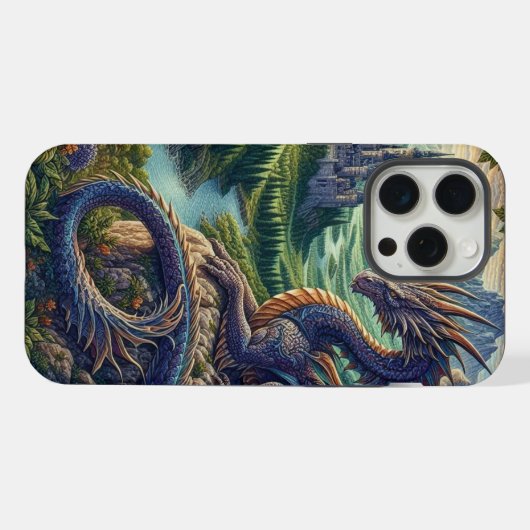 Château du Dragon médiéval coloré (Verso Horizontal)