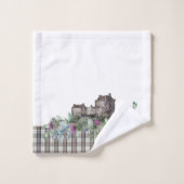 Château écossais de Tartan (Gant de toilette)