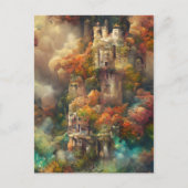 Château En Forêt, Imaginaire Jungle, Carte Postale (Devant)