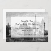 Château Enregistrer La Date Mariage Faire-part (Devant / Derrière)