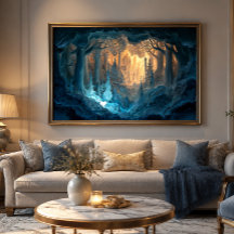 Château Fantastique 36x24 Art Mural en Acrylique