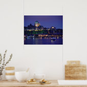 Château Frontenac Casque Nuit Québec Poster (Cuisine)