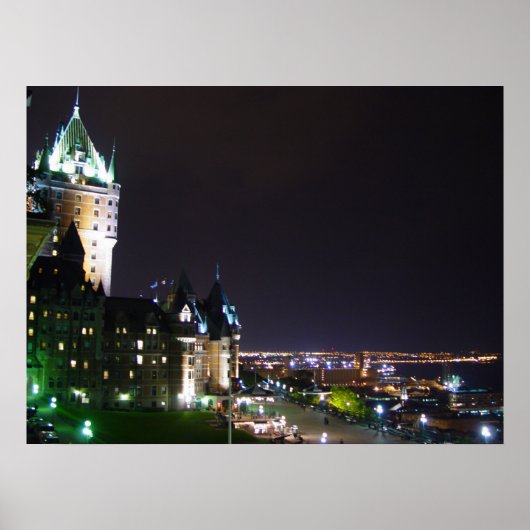 Chateau Frontenac Castle Boardwalk Quebec Poster (Voorkant)