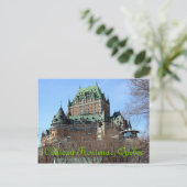 Château Frontenac, Québec, Canada Briefkaart (Staand voorkant)