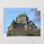 Château Frontenac, Québec, Canada Briefkaart (Voorkant / Achterkant)