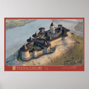 Château-Gaillard, dat uitkijkt op de Kleine Andel Poster