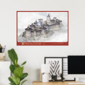 CHÂTEAU-GAILLARD - Op de hiv-zee Poster (Thuiskantoor)